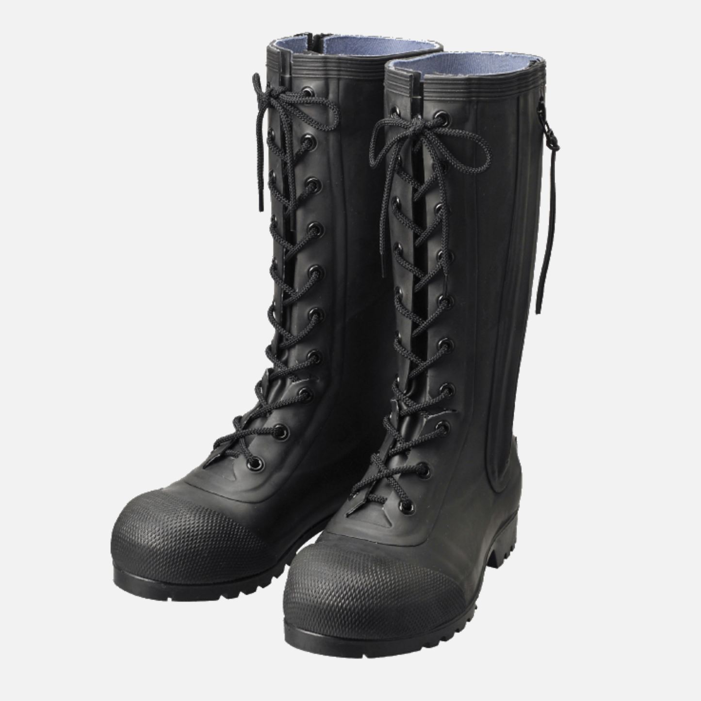 Rubber Safety Lace-up Boots