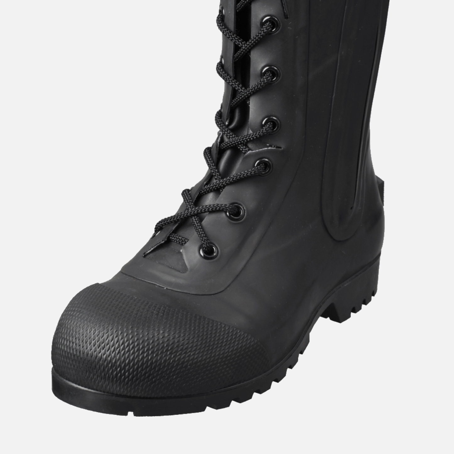 Rubber Safety Lace-up Boots